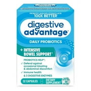 Pack of 4 Digestive Advantage Intensive Bowel Support Capsules - 32 ct - Package may vary