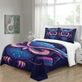 thumbnail image 3 of YJHDM 3D Earbuds Owl Bedding Set Animal Down Duvet Cover Pillowcase 2/3pcs Soft Cover for Boys Men, 3 of 5