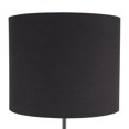 thumbnail image 7 of Gamma Contemporary Floor Lamp in Black Metal and Black Linen Shade with Black Metal Side Table by LumiSource, 7 of 7
