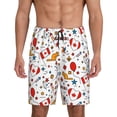 thumbnail image 1 of Balery Canada Day Pantalones cortos de pijama de punto de algodón para hombre con cinturilla y bolsillos-3X-Large, 1 of 6