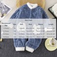 thumbnail image 3 of Maqroz Cute Girls Boys Fuzzy Fleece Snowsuit Winter Warm Romper Long Sleeve Hooded Onesie Outerwear Daily Wear Toddler Clothes with Animal Pockets, 3 of 9