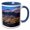 Blue/White, variant on 3drose, Scenic Canyon at Twilight, 15oz Mug
