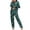 Green, variant on Leesechin Womens Sleepwear Trendy Print Home Wear Two-Piece Suit Long Sleeve Pants Pajama Set