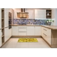 thumbnail image 6 of Ahgly Company Machine Washable Indoor Rectangle Transitional Bright Gold Yellow Area Rugs, 5' x 8', 6 of 7