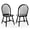 Black, variant on Giantex 2-Piece Windsor Dining Chairs, Heavy-Duty Rubber Wood Kitchen Side Chairs, White