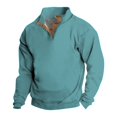thumbnail image 1 of Spring And Autumn Men's Standing Collar Sweatshirt Is Outdoor Casual Sweaters Tops 3XL, 1 of 3
