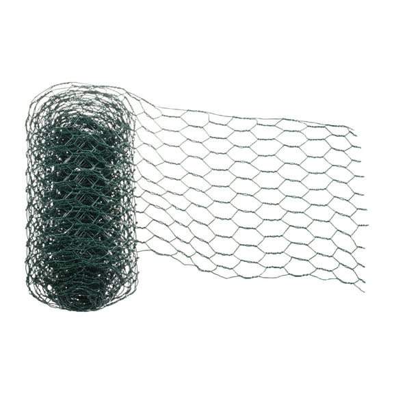 Chicken Wire, 6 x 118 Inch Iron Mesh Netting Floral Wire Plant Cage, Green