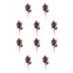 thumbnail image 1 of Advancent Rama de pino helada de nieve falsa, decoración de Navidad de plástico, rama de pino de nieve artificial DIY, cono rojo flor de pino rojo 10piezas Advancent CBP041417, 1 of 6