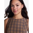 thumbnail image 4 of No Boundaries Fit and Flare Plaid Mini Dress, Women’s XXS-XXL, 4 of 5