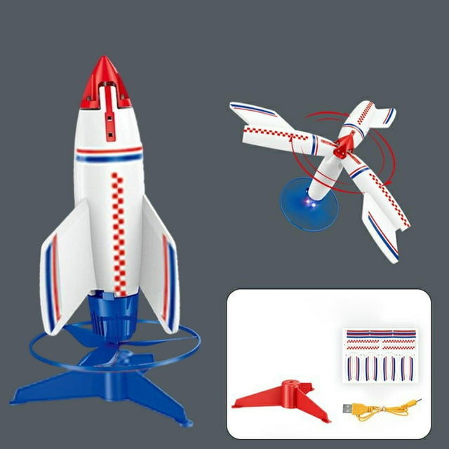 Rocket Launcher Toys Self Launching Rocket Toys Party Regalos de cumpleaños Juguetes perfke Lanzacohetes