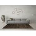 thumbnail image 3 of Ahgly Company Indoor Square Abstract Brown Contemporary Area Rugs, 6' Square, 3 of 4