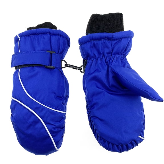 1 Pair Children Ski Mittens for Girls Boys Warm Winter Gloves Outdoor Waterproof Gloves