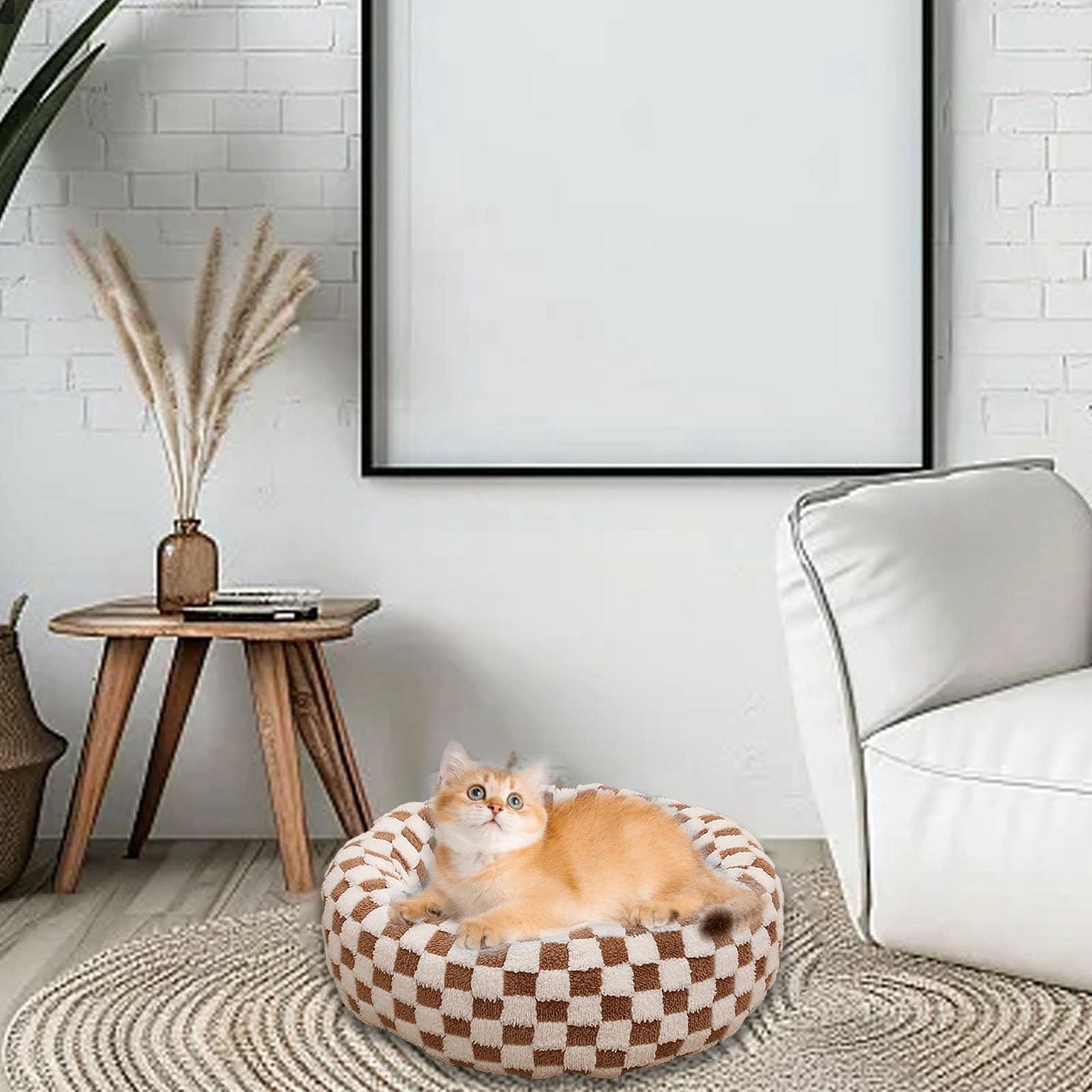 Dog Bed Cat Bed All Season Round Pet Bed for Comfortable Resting and Sleeping Soft Warm Durable Pet Mat Suitable for Home