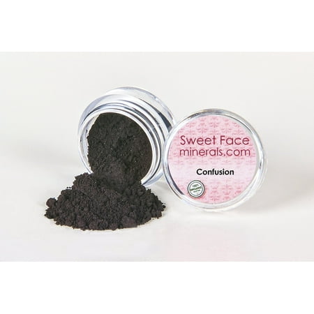CONFUSION Black Eye Liner 5g Jar Mineral Makeup Bare Skin Sheer Liner Loose Powder