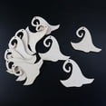thumbnail image 3 of 10pcs Wooden Embellishments Halloween Decoration Wizard Hat Pattern Pendant With Hemp Ropes, 3 of 3