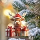 thumbnail image 1 of Acrylic Christmas Ornaments Hanging Decorations with Engraved Santa Claus Design for Holiday Tree Home Party Festival Indoor Outdoor Decorative Pendant Gift, 1 of 6