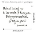 thumbnail image 4 of Wall Decals Christian Quote PVC Wall Art Stickers Religious Decor Art Mural Home Quote Lettering Christian Verse Scripture, 4 of 7
