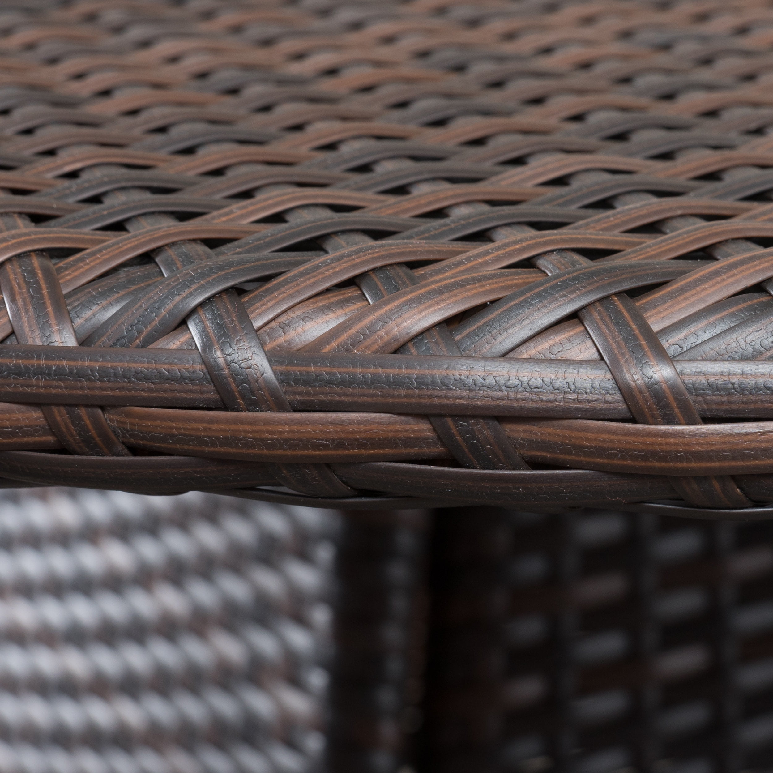 Cliffton Outdoor Resin Wicker DINING SET , multibrown