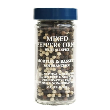 Morton & Bassett Mixed Peppercorns with Allspice, 2.1 oz – Single Spice