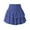 Blue, variant on MIXUE Skirts For Women Summer Solid Color Pleated Elastic High Waist A Line Ruffled Mini Tennis Skirt Holiday Wear,White,XL