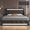 Black, variant on Mintazer Full Bed Frame with LED Lights & Charging Station, Diamond Tufted Upholstered Platform Bed with 2 Side Storage Pockets for Bedroom, Black