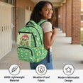 thumbnail image 6 of HUIACONG 17" Mushroom Frog Children Backpack 4PCS Set, School Bag with Lunch Box Water Bottle Sleeve for Age 7-12, 6 of 7