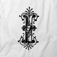 thumbnail image 2 of Letter I T-Shirt | Decorative Alphabet White Tee Gift, 2 of 5