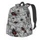 thumbnail image 1 of Disketp Spiders Mochila Escolar de Gran Capacidad y Peso Ligero, Mochila de Viaje Ideal para Escuela, Trabajo y Uso Diario, Cómoda y con Estilo, 1 of 8