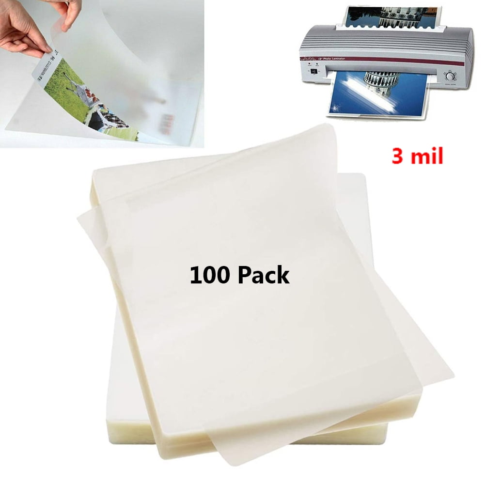 SJPACK Thermal Laminating pouches, Letter Size 8.9" x 11.4", 3 mil thick, Clear Laminating