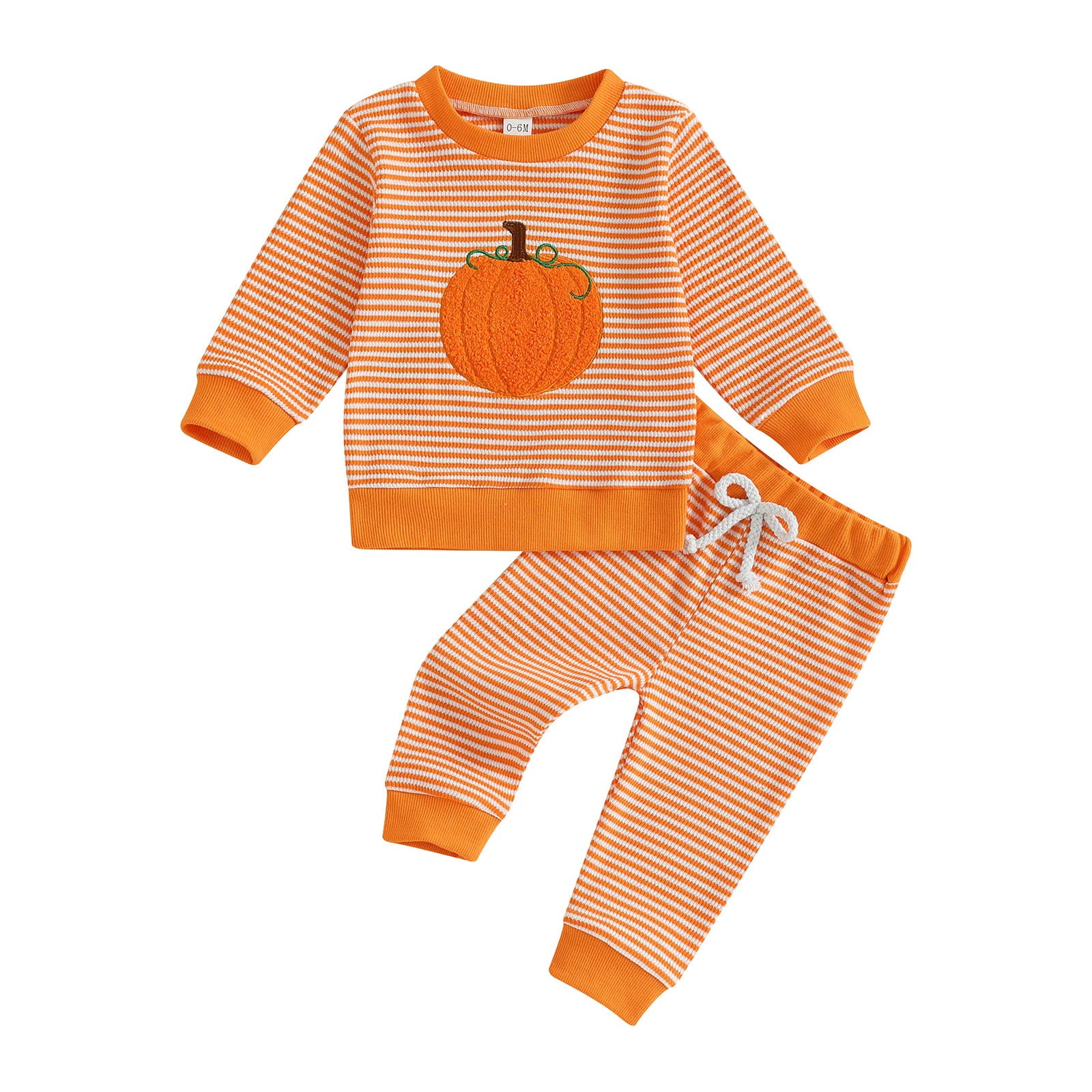 FDDMis Newborn Halloween Outfit White Bodysuit Newborn Christmas Onesie Little Girls Clothes Baby Girl Clothes 6-12 Months 10/12 Boys Clothes for 2, Orange 6-12 Months