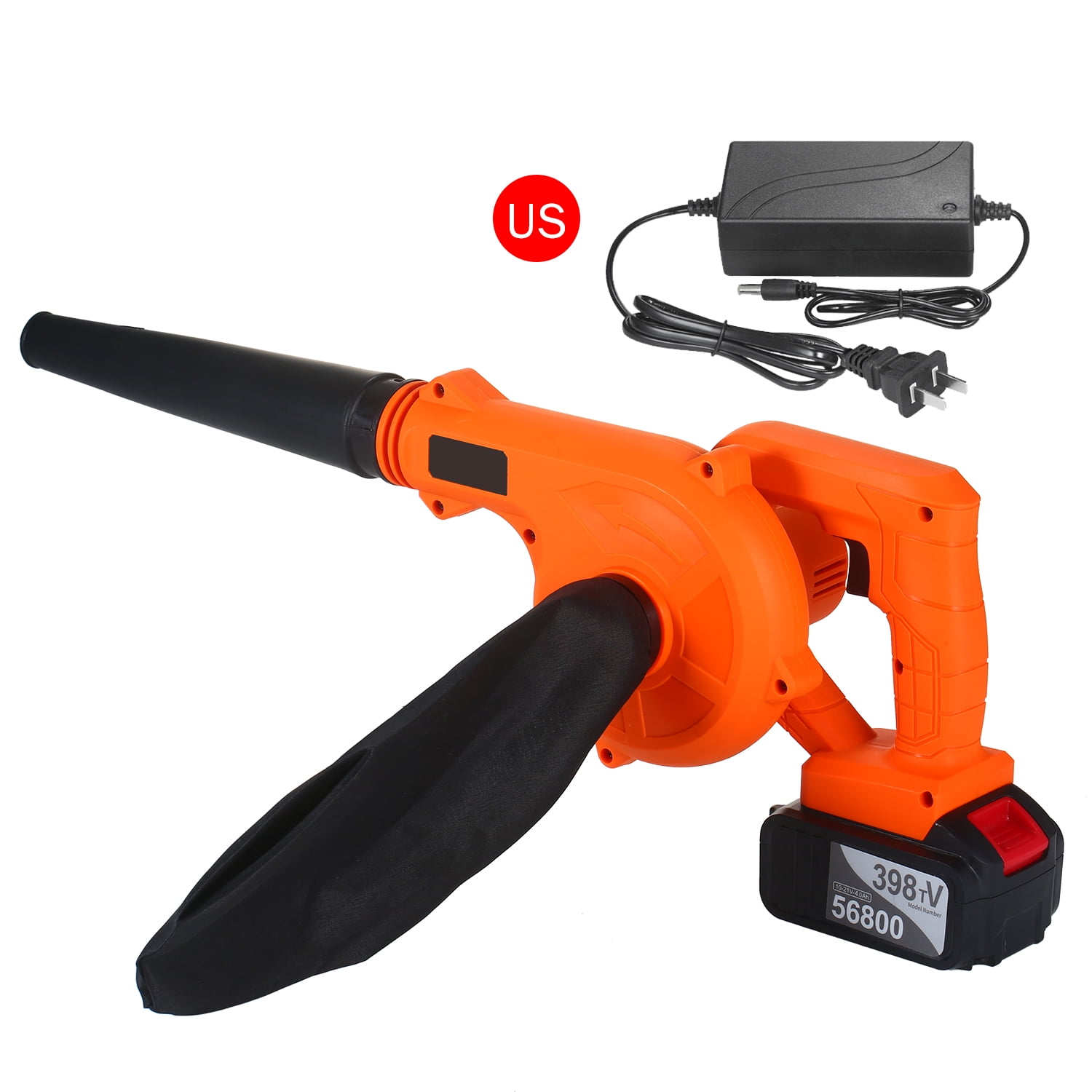 Cordless Blower Vacuum 21V 4.0 Ah Lithium Battery Powered Electric 2 in