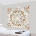 thumbnail image 4 of Pbobriich Boho Floral Tapestry Wall Hanging Bohemian Mandala Tapestry for Bedroom Girls Room,50Wx60L, 4 of 5