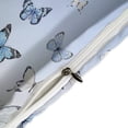 thumbnail image 4 of 3 Pcs Soft Bedding Set, Includes 1 Duvet Cover with Zipper And 2 Pillow Shams,Blue Gradient Butterfly Full(79"×90"), 4 of 8