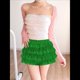 thumbnail image 4 of Pantalones Bombachos de Encaje Multicapa Y2K para Mujer, Pantalones Cortos con Volantes, Pantalones Cortos de Calabaza, Enaguas Dulces con Cintura Elástica. Verde XL, 4 of 7