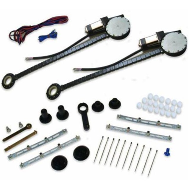 AUTPW4600 2-Door Uwire Universal Power Window Kit with No Switches