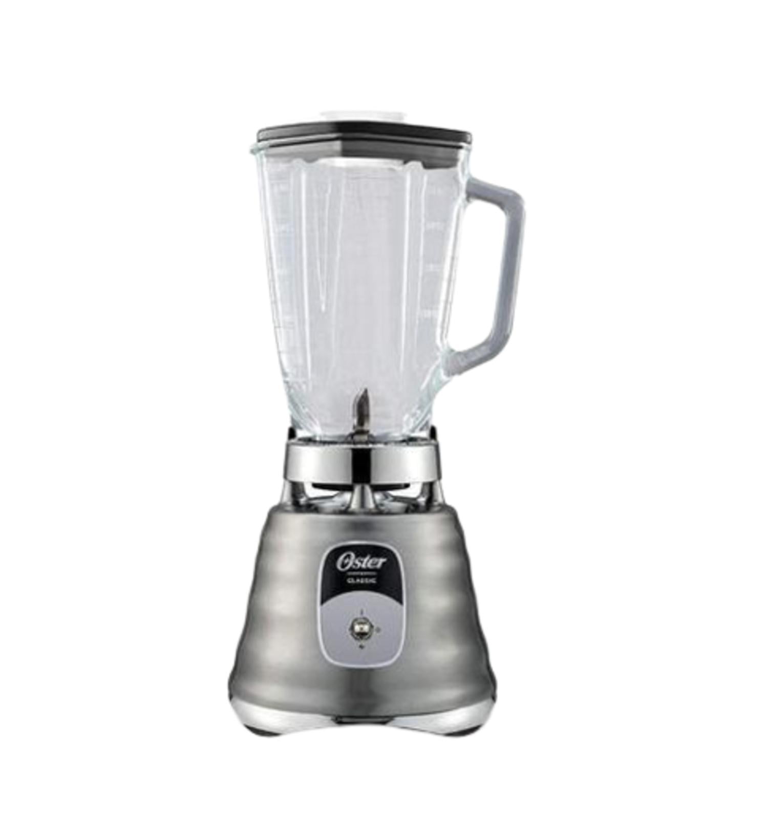Licuadora Clásica Oster Cromada Velocidades Vaso Vidrio Oster