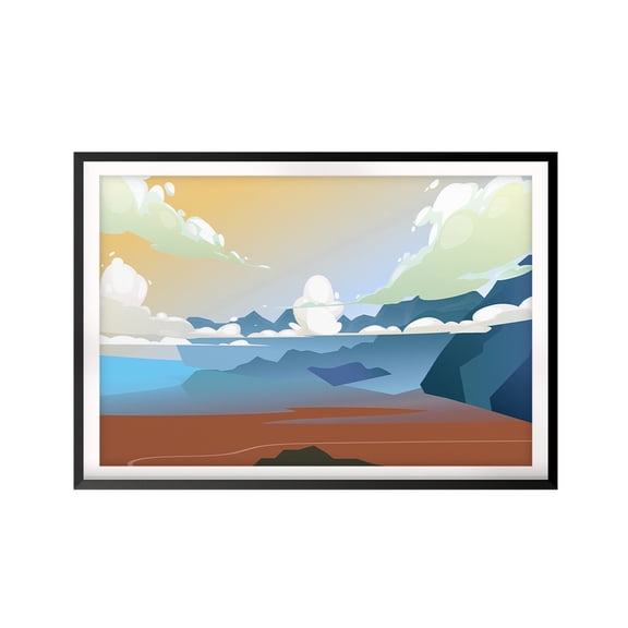 Designs ByLITA Abstract Natural Landscape 5 x 7 UNFRAMED Print Scenary Wall Art