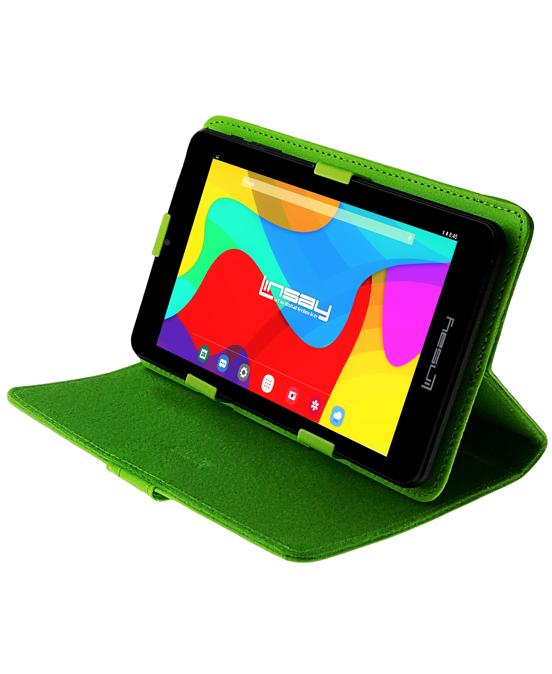 Linsay 7" 2GB RAM 32GB Android 12 Wi-Fi Tablet with Case Green, Pop Holder and Pen Stylus - image 2 of 3
