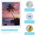 thumbnail image 3 of Diamond Art Kits for Adults - Tropical Sunset Palm Beach Seascape 5d Diamond Painting for Adults, Diamond Art for Adults Beginners, Frameless Diamond Painting Kits for Adults for Home Wall Decor, 3 of 7