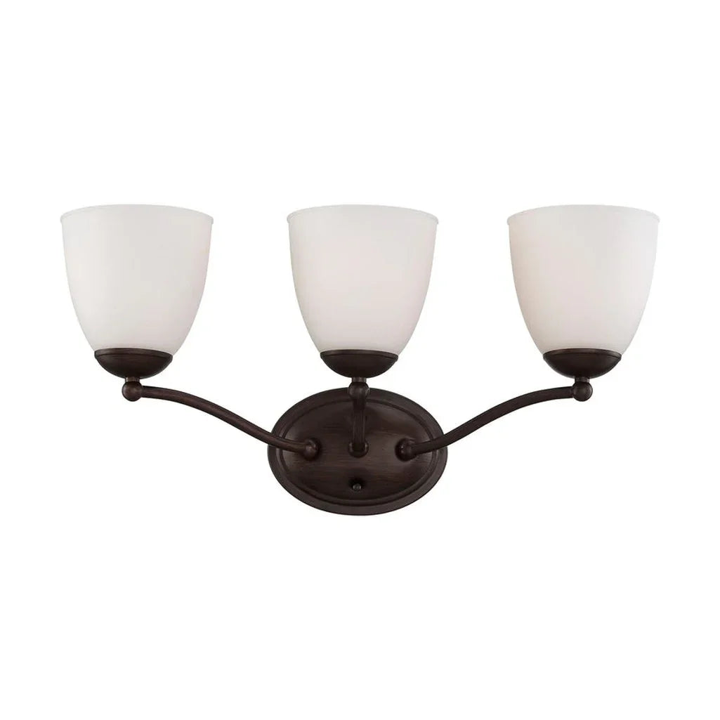 Nuvo 60-5033 - Patton - 3 Light Vanity Fixture w/ Frosted Glass