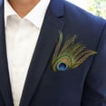 thumbnail image 3 of Zucker Feather Products Feather Floral Pick w/Peacock Eye - 2" x 4" - Natural, 3 of 5