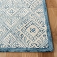 thumbnail image 3 of SAFAVIEH Glamour Drummond Geometric Wool Area Rug, Blue/Ivory, 6' x 6' Square, 3 of 7