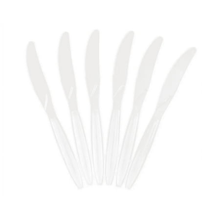 JAM Paper Plastic Knives Clear 48 Disposable Knives/Pack JAM Paper Plastic Knives Clear 48 Disposable Knives/Pack