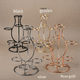 thumbnail image 2 of Soporte de metal con esferas de cristal para ahorrar espacio, soporte de exhibición multiusos, base de cristal para estantería, D, 2 of 7