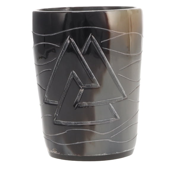 Olafs Ale House GH2109MUG Tankard Bovine Horn Viking Toasting Vessel Mead or Beer Drinking Mug - Unique Groomsmen Gifts - 5 oz
