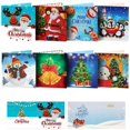 thumbnail image 2 of Tarjetas de pintura de diamantes Navidad para amigos y familiares, kit de tarjetas de felicitación, pintura por número, pintura con diamantes de Navidad, 8 Uds., 2 of 4