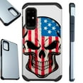 thumbnail image 1 of WORLD ACC Fusion Phone Case Compatible with Samsung Galaxy Note 20 Ultra Hybrid Cover (US Flag Skull), 1 of 1