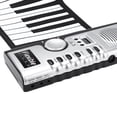 thumbnail image 3 of Flexible Roll Up Electronic Soft Keyboard Piano Portable 61 Teclas, 3 of 8