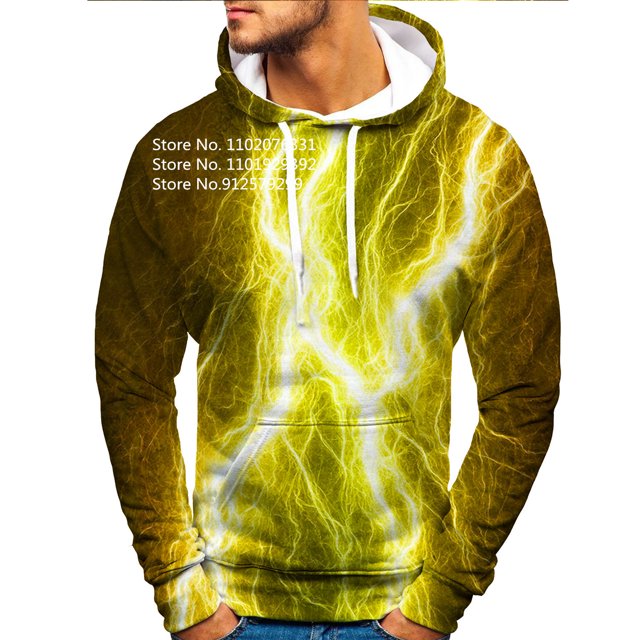 Sweat à Capuche Abstrait pour Hommes Mode Vertige Doux Décontracté Manches Longues