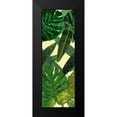 thumbnail image 2 of Villa, Mlli 11x24 Black Modern Framed Museum Art Print Titled - Green Palms, 2 of 5